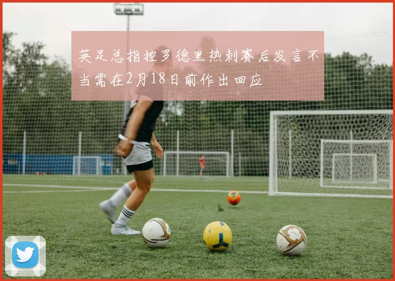 英足总指控罗德里热刺赛后发言不当需在2月18日前作出回应